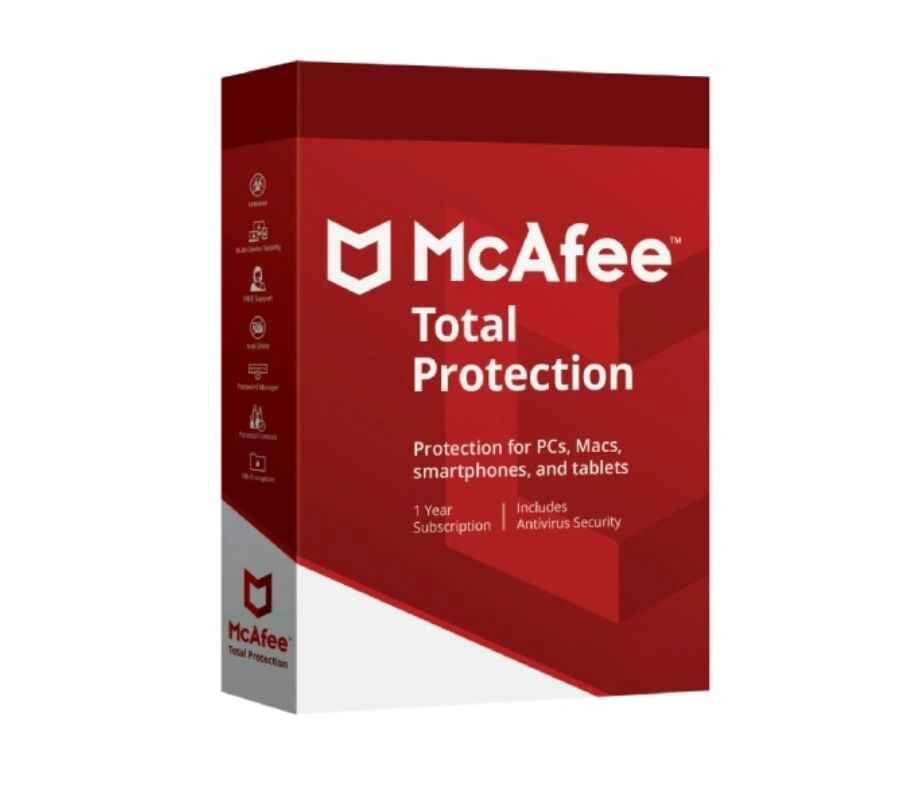 McAfee Total Protection 5 Device 1 Year Antivirus